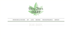 Desktop Screenshot of maryjanesdiary.com